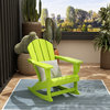 WestinTrends Outdoor Patio Adirondack Rocking Chair Lounger, Porch Rocker, Lime