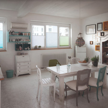 Honeycomb shade for Tilt + Turn Window