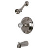 Kingston Brass Single Crystal Octagonal Knob Handle Tub, KB2638WCL