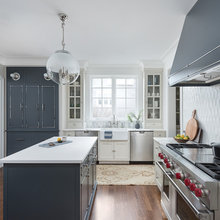Blue and White Kitchen