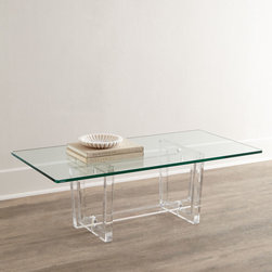 Aldon Acrylic Coffee Table - Coffee Tables