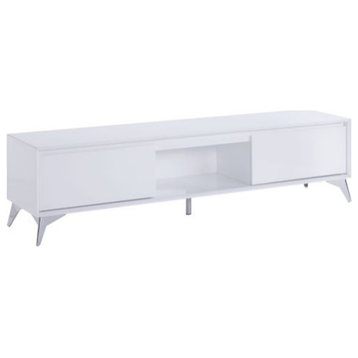 71 inch White TV benches wood TV stand