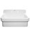 Top-Mounted Laundry Sink With High Backsplash, White, 30"
