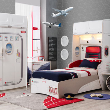 First Class Airplane Kids Bedroom