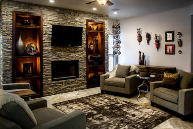Home design - shabby-chic style home design idea in Phoenix