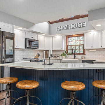 Transitional Two-Tone Kitchen Remodel