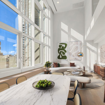 Virtual Staging Examples - Mid-Century Modern Style