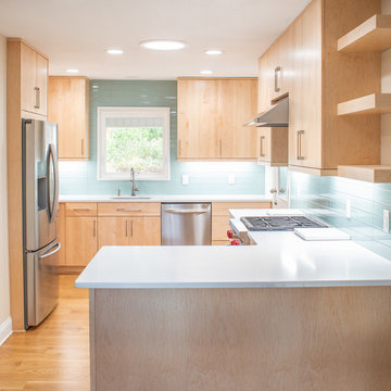 Natural Maple Modern Kitchen