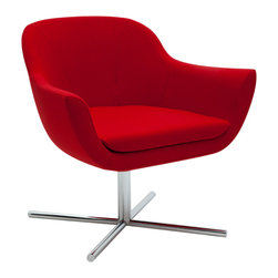 Green Swivel Lounge Armchair by B&T - Armchairs And Accent Chairs