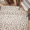 Orian Rockford Skins Snow Leopard Grey Area Rug, 5'3" x 7'6"