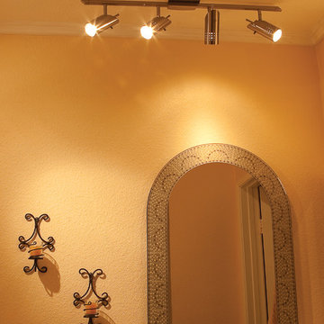 Odyssey Ceiling or Wall Spotlight Rail in Bathroom