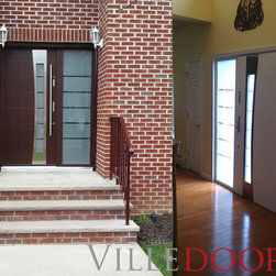 Modern Exterior Door. Hurricane impact entry door - Front Doors