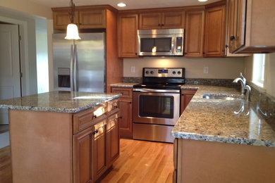 Elegant kitchen photo in Boston