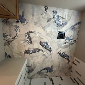 Ceiling Wallpaper Installation