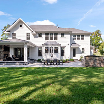 Back View of Transitional Home