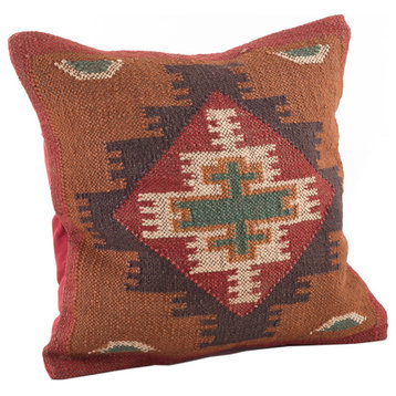 Kilim Collection Down Filled Decorative Throw Pillow, Geometric