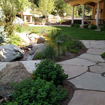 Backyard Flagstone Path