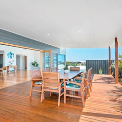 Breezway louvres allow clear uninterrupted views out onto the deck area - Windows