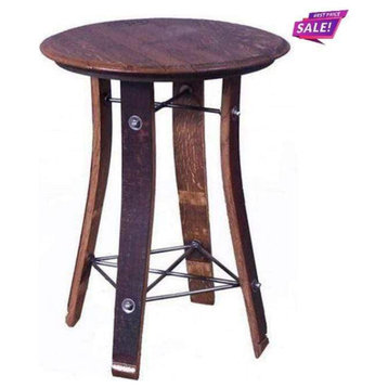 2-Day Designs 24" Wine Top Side Table- 158