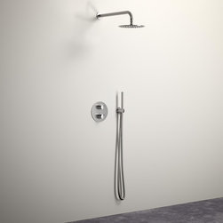 LUSSO STAINLESS LUXE SHOWER SET WITH THERMOSTATIC VALVE AND HAND-HELD SHOWER - Products