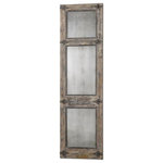 Uttermost - Uttermost 13835 Saragano - 77.88" Mirror - Heavily Distressed, Slate Blue Frame With Aged Ivory Accents, Rust Black Details, And Antiqued Mirrors.   Grace Feyock 26 x 16.38 x 0.88Saragano 77.88" Mirror Distressed Slate Blue/Aged Ivory/Rust Black/Antiqued Mirror *UL Approved: YES *Energy Star Qualified: n/a  *ADA Certified: n/a  *Number of Lights:   *Bulb Included:No *Bulb Type:No *Finish Type:Distressed Slate Blue/Aged Ivory/Rust Black/Antiqu