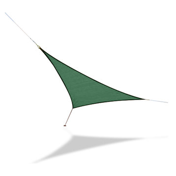 Sun Shade Sail Small Triangle 7' 4" Triangular, Hunter Green