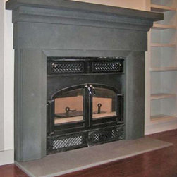 New York Blue Stone, custom milled Fireplace - Indoor Fireplaces