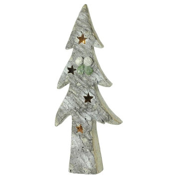 30" LED Battery Operated Rustic Christmas Tree Decoration