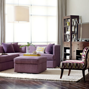 Classic Chic Living Room with Credenza