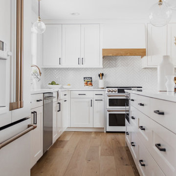 Greens & Chocolate Kitchen Design + Remodel