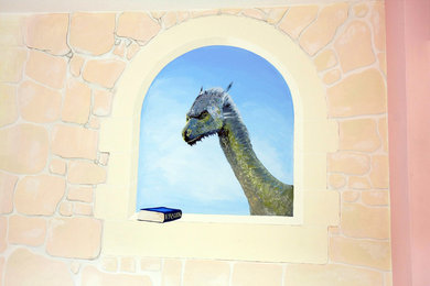 Dragon in Castle Window