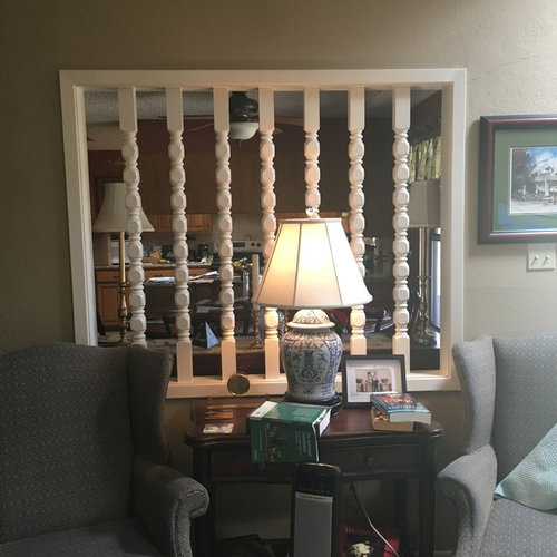 What To Do With Spindles Between Dining Area And The Living Room