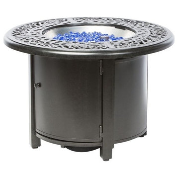 Alfresco Home Kinsale 36" Round Gas Fire Pit with Burner Kit