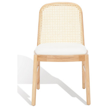 Safavieh Couture Annmarie Rattan Back Dining Chair, Natural