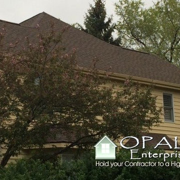Side View of GAF Timberline Barkwood HD Shingle Roof in Naperville
