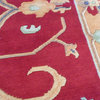 Hand-Knotted Red/Gold Peshawar Oriental Rug, 5'6x7'10