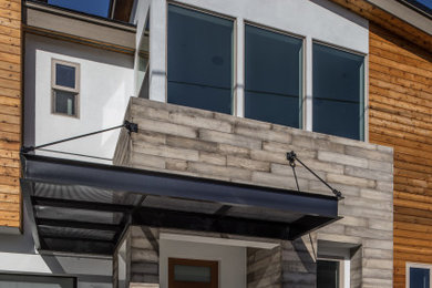 Inspiration for a modern exterior home remodel in Other