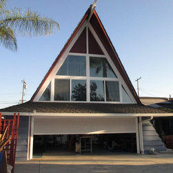 Motorized Power Screen Installed on Garage Door - Products