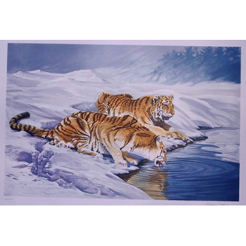 Sydney Taylor "Siberian Tigers" Lithograph