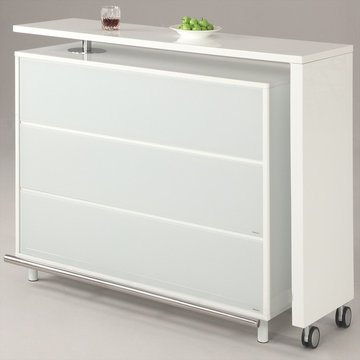 Barclay Gloss White Extendable Bar with L-Board