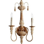 Quorum - Quorum 5506-2-94 Salento - Two Light Wall Mount - Salento Two Light Wall Mount French Umber *UL Approved: YES *Energy Star Qualified: n/a  *ADA Certified: n/a  *Number of Lights: Lamp: 2-*Wattage:60w Candelabra bulb(s) *Bulb Included:No *Bulb Type:Candelabra *Finish Type:French Umber