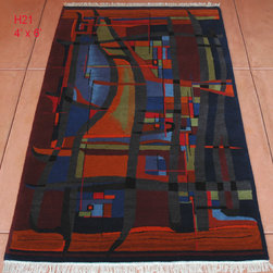 Custom hand knotted rug designs - Rugs