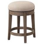 Parker House - Parker House Sundance Swivel Stool, Sandstone - A timeless classic, this Swivel Stool from the Sundance collection adds instant elegance to any space. Its beautiful profile is highlighted with a hand-applied, multi-step finish in Sandstone that will complement any room's color scheme. Swivel functionality makes it easy to see what's going on around you while its backless design ensures it can be tucked under for a clean aesthetic.