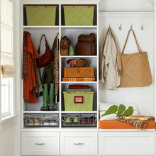 recessed entry shelving