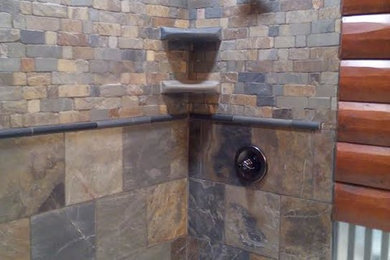 Bathroom - rustic bathroom idea in Minneapolis