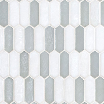 Pixie Cloud 6mm Glossy Glass Mosaic Tile, Sample