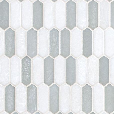 Pixie Cloud 6mm Glossy Glass Mosaic Tile, Sample