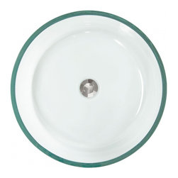 CLEAR GLASS VESSEL SINK WITH FLAT RIM - Products