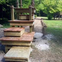 Zip Wire platforms and decks, commercial project at Cholderton Charlie's Farm - Garden Playhouses