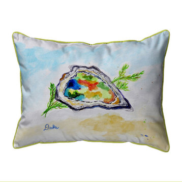 Betsy Drake Colorful Oyster Extra Large Zippered Pillow 20x24